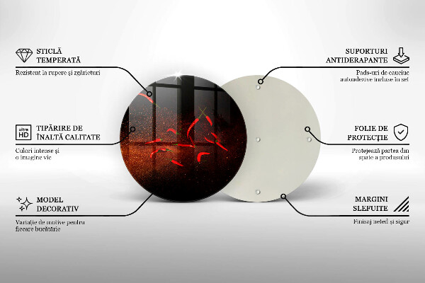 De vidrio templado Pimientos picantes