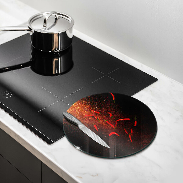 De vidrio templado Pimientos picantes