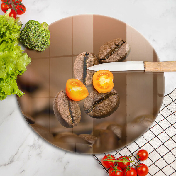 De vidrio templado Granos de café