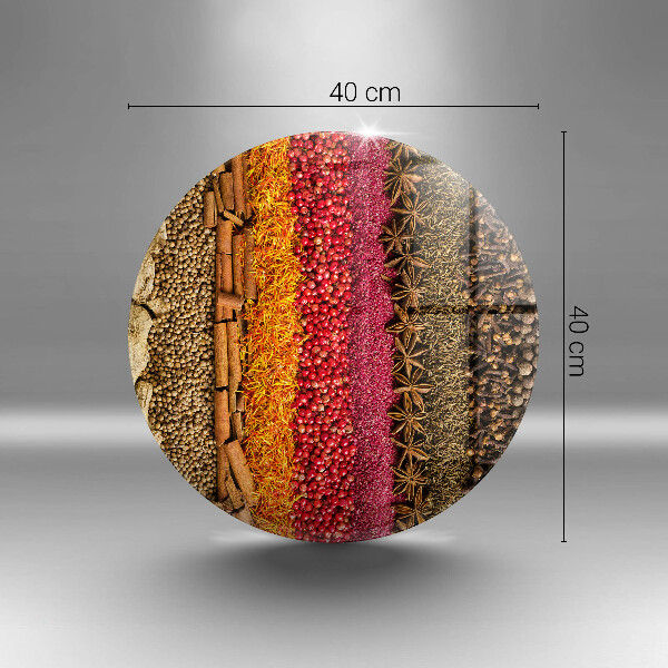De vidrio templado Especias coloridas