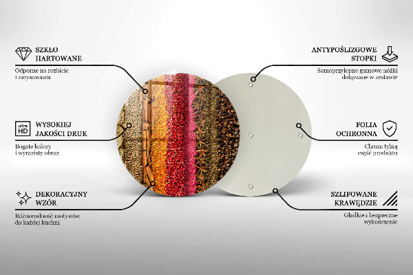 De vidrio templado Especias coloridas