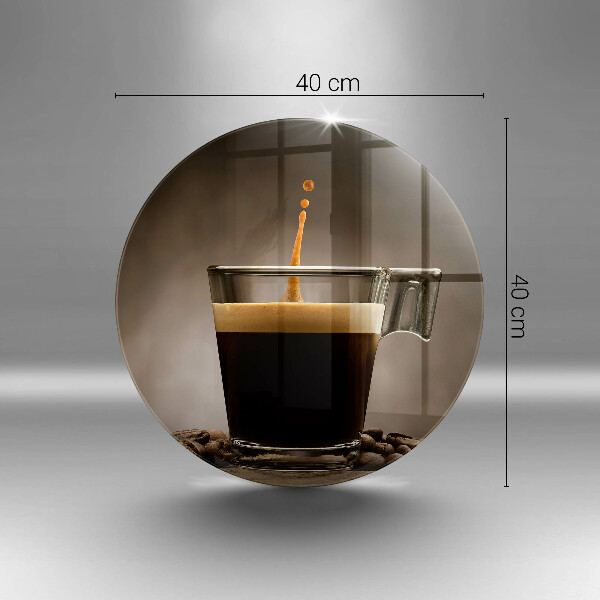 De vidrio templado Vidrio y granos de café