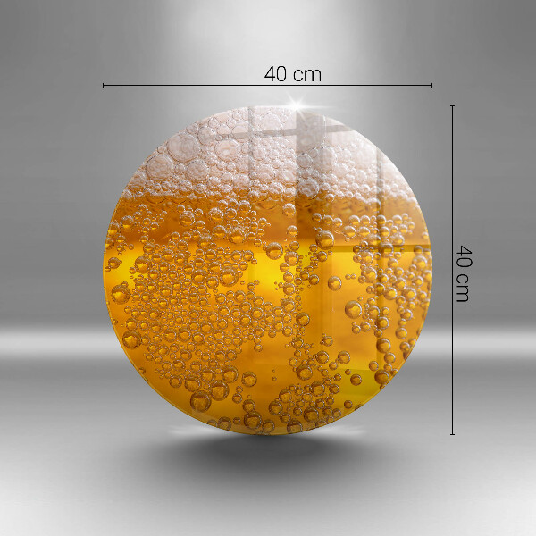 De vidrio templado Beber espuma de cerveza