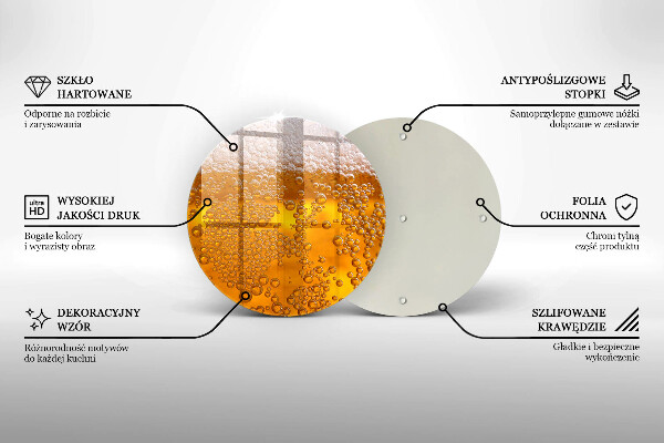 De vidrio templado Beber espuma de cerveza