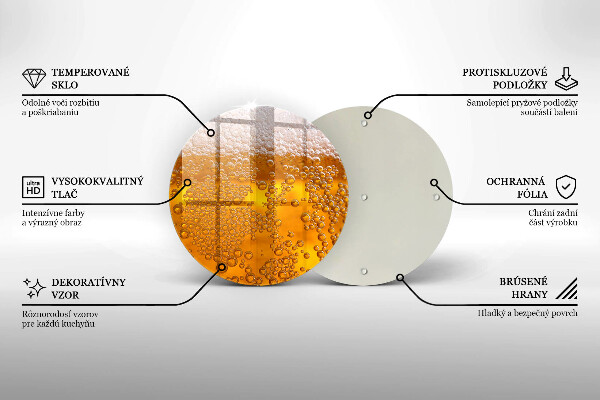De vidrio templado Beber espuma de cerveza