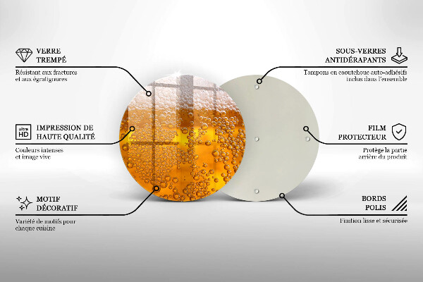 De vidrio templado Beber espuma de cerveza