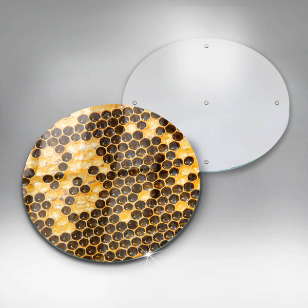 De vidrio templado Panal