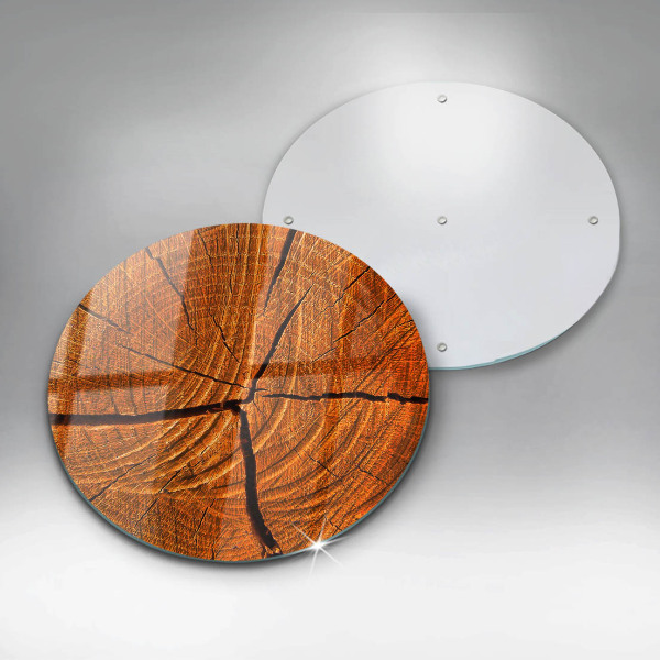 De vidrio templado Estructura de tronco de madera