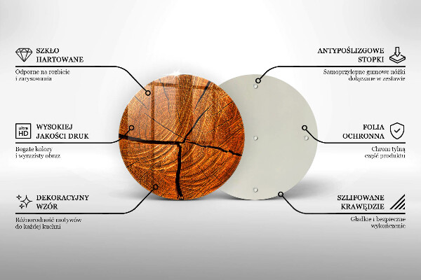 De vidrio templado Estructura de tronco de madera