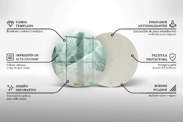 De vidrio templado Estructura de piedra