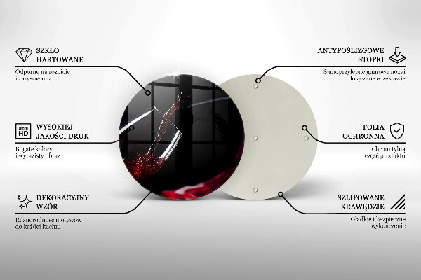 De vidrio templado Una copa de vino tinto