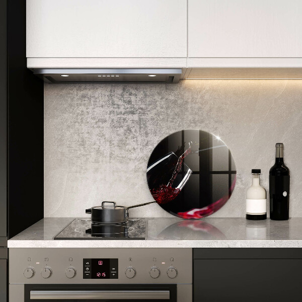 De vidrio templado Una copa de vino tinto