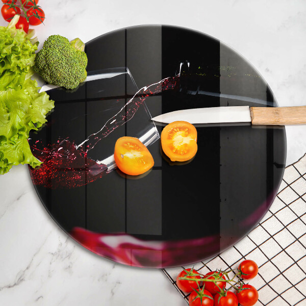 De vidrio templado Una copa de vino tinto