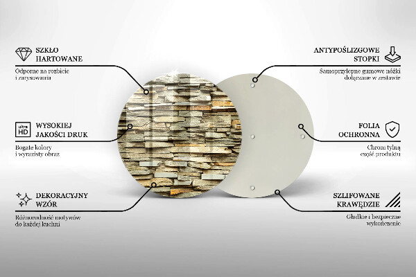 De vidrio templado Piedras decorativas