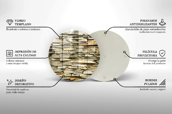 De vidrio templado Piedras decorativas