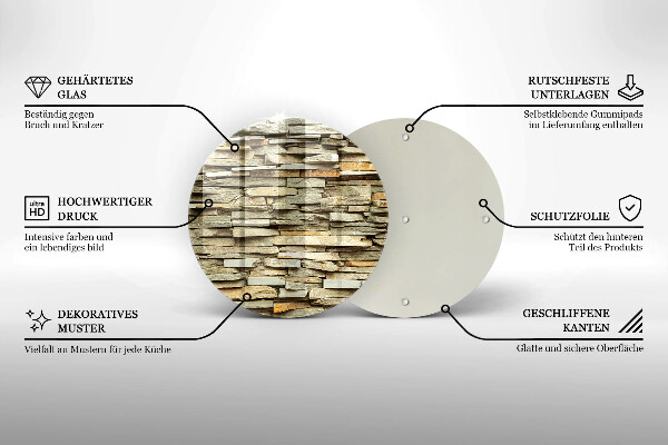 De vidrio templado Piedras decorativas