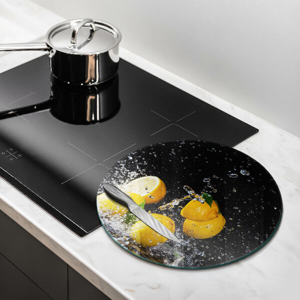 De vidrio templado Fruta jugosa de limón