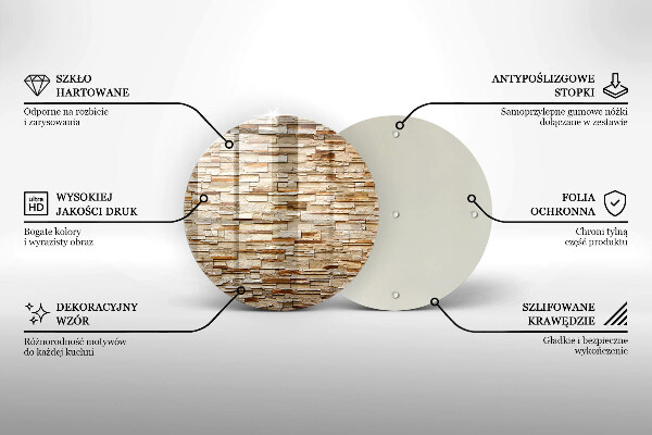 De vidrio templado Textura de piedras decorativas