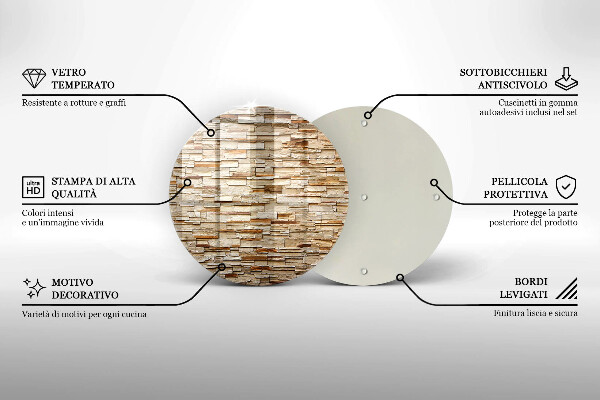 De vidrio templado Textura de piedras decorativas