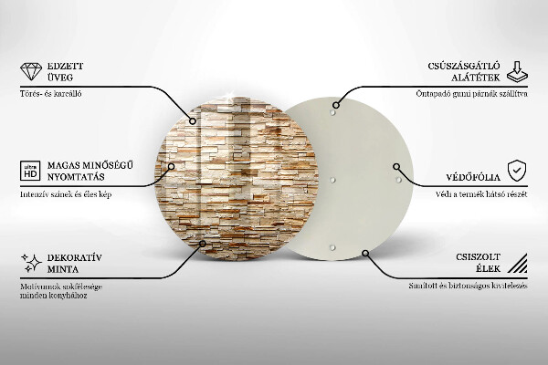 De vidrio templado Textura de piedras decorativas