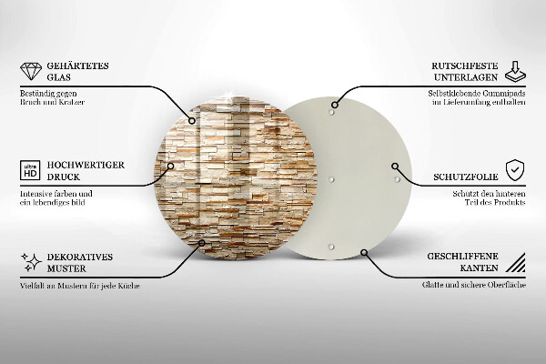 De vidrio templado Textura de piedras decorativas