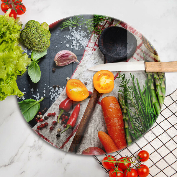 De vidrio templado Comida de cocina