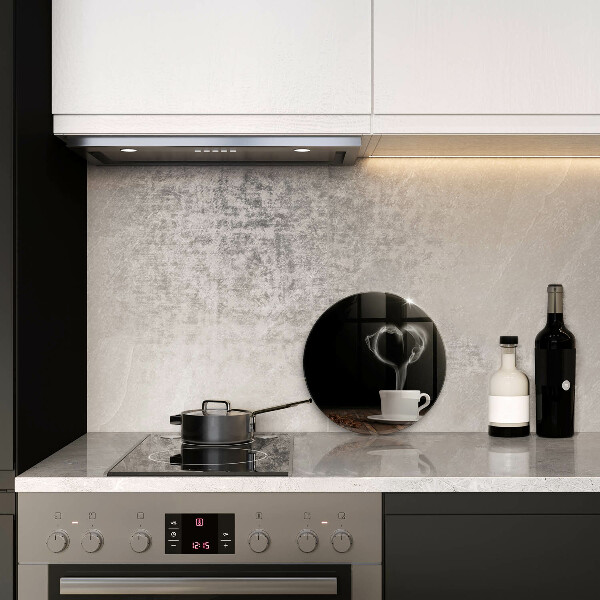 De vidrio templado Corazón de taza de café