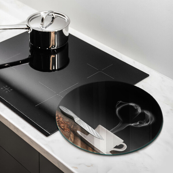 De vidrio templado Corazón de taza de café