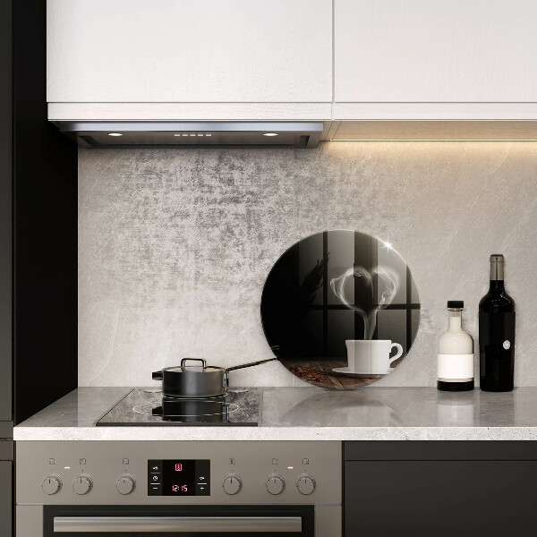 De vidrio templado Corazón de taza de café