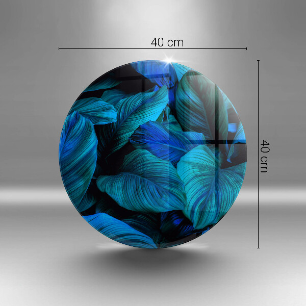 De vidrio templado Hojas de vegetación de la selva