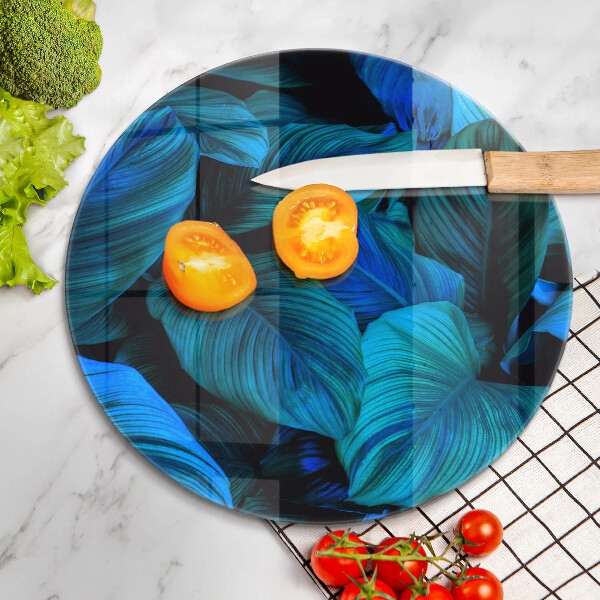 De vidrio templado Hojas de vegetación de la selva