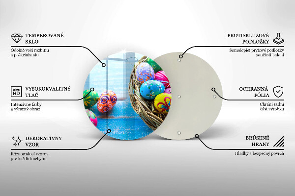 De vidrio templado Huevos de pascua huevos de pascua