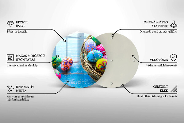 De vidrio templado Huevos de pascua huevos de pascua