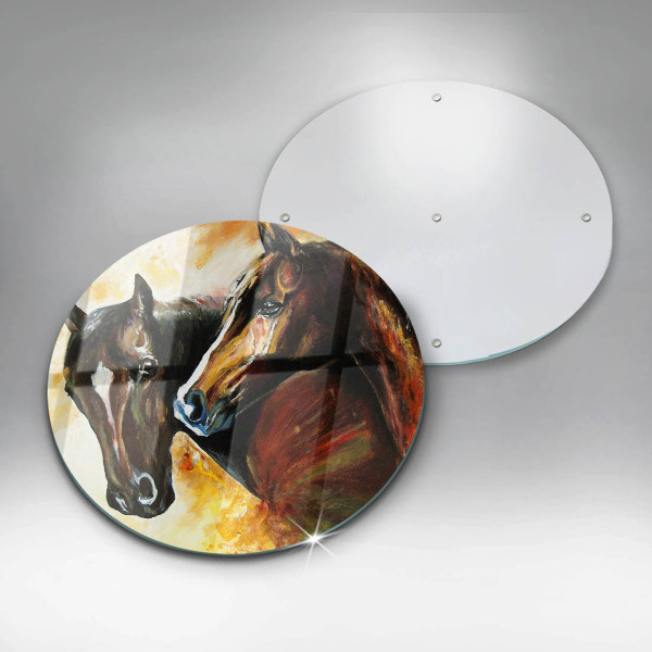 De vidrio templado Animales caballos