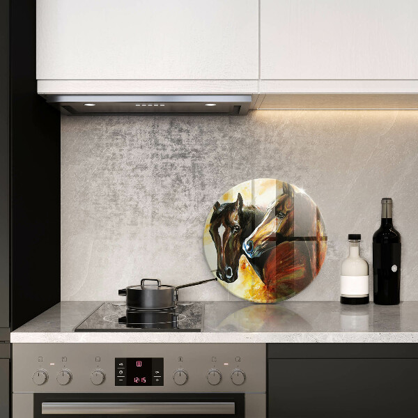 De vidrio templado Animales caballos