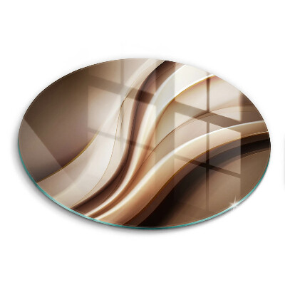 De vidrio templado Líneas suaves de abstracción