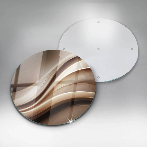 De vidrio templado Líneas suaves de abstracción