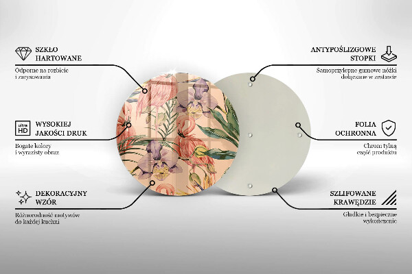 De vidrio templado Ilustración de flamencos