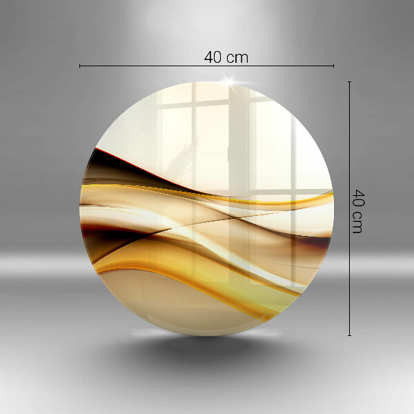 De vidrio templado Líneas de humo abstractas