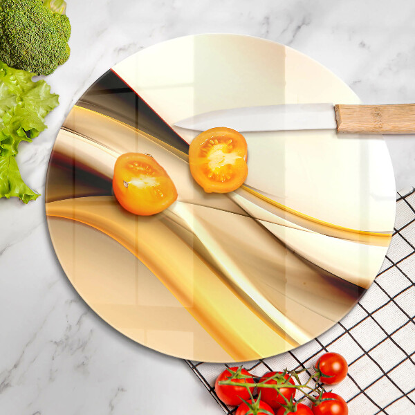 De vidrio templado Líneas de humo abstractas