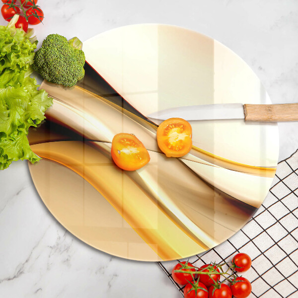 De vidrio templado Líneas de humo abstractas