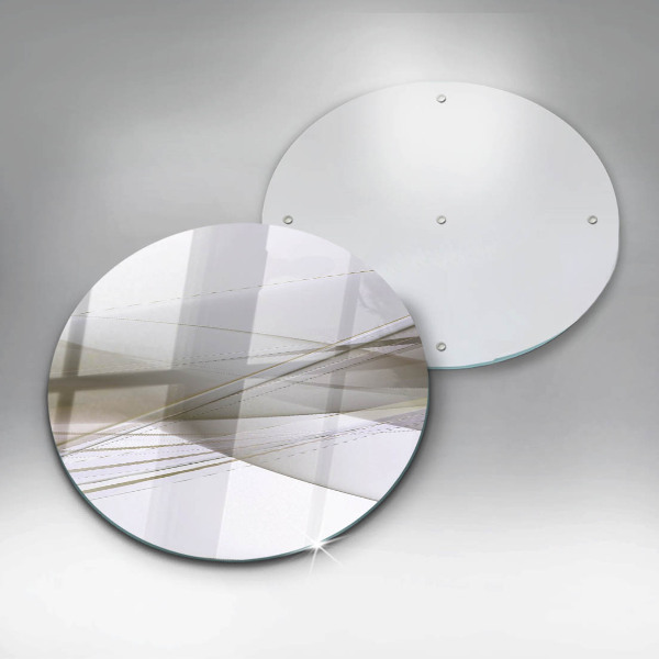 De vidrio templado Diseño de líneas abstractas