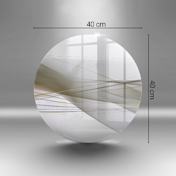 De vidrio templado Diseño de líneas abstractas