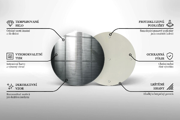 De vidrio templado Textura metálica