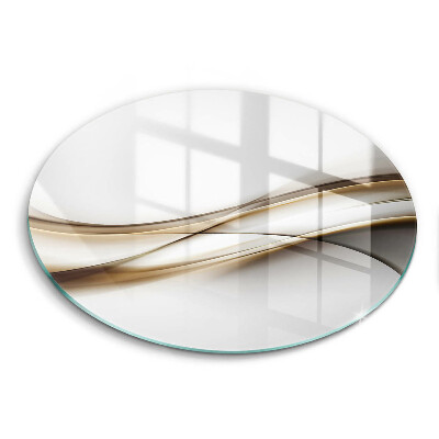 De vidrio templado Abstracción de líneas suaves