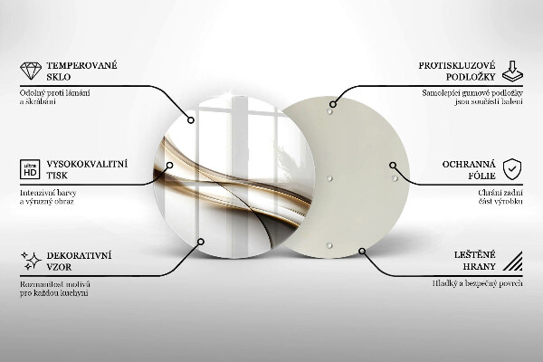 De vidrio templado Abstracción de líneas suaves