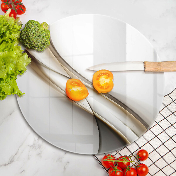 De vidrio templado Abstracción de líneas suaves