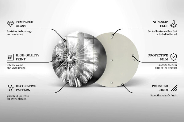 De vidrio templado Un delicado diente de león