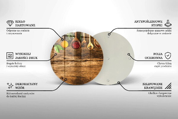 De vidrio templado Cucharas de madera de especias