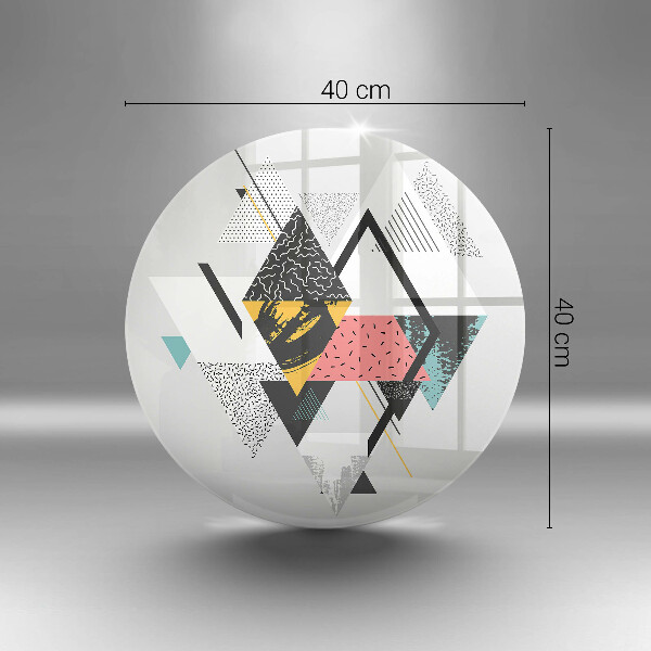 De vidrio templado Triángulos abstractos